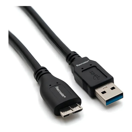 Cable Usb A Micro B Tecmaster De 50 Cm, Negro