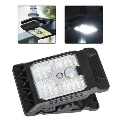 Mini Linterna Solar Clip Sensor Movimiento Exterior 13867a Negro