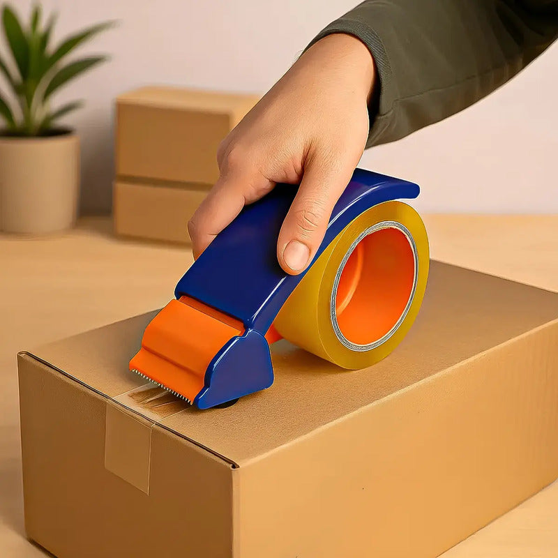 Dispensador De Cinta Cortador De Cinta De Embalaje Dispensad Naranja Con Azul