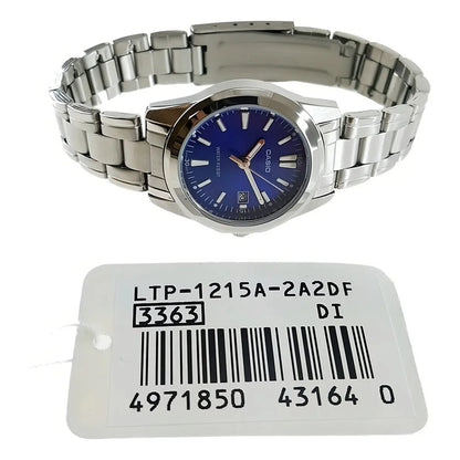 Reloj Casio Ltp-1215a-2a2df Cuarzo Mujer Plateado