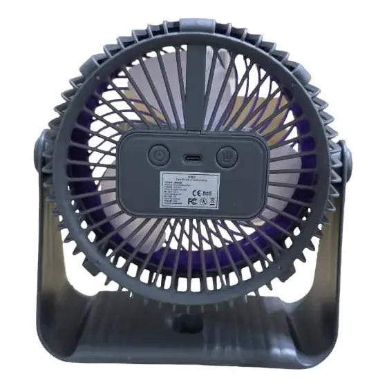 Ventilador Induvidual Usb Ajuste De 5 Velocidad De Viento 39.37 Cm Gris Oscuro Blancas Plástico 3