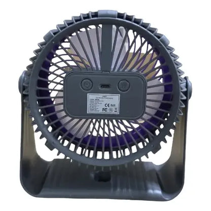 Ventilador Induvidual Usb Ajuste De 5 Velocidad De Viento 39.37 Cm Gris Oscuro Blancas Plástico 3