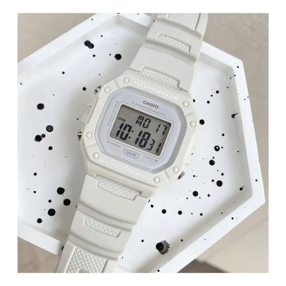 Reloj Para Unisex Casio Illuminator W218hc-8avdf Blanco