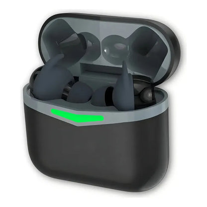 Audífonos Inalámbricos Tws Tecmaster Tm-300520 Negro Con Estuche De Carga
