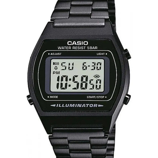 Reloj Negro Digital Unisex Casio Vintage - B640wb-1adf Black Rosa
