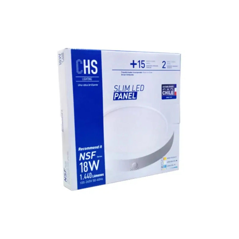 Nsf Series 18w Slim Led Panel Blanco