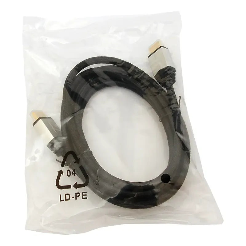 Cable Hdmi Tecmaster Alta Definición 2.1 8k 2m Compatible 3d Hdr Earc Negro