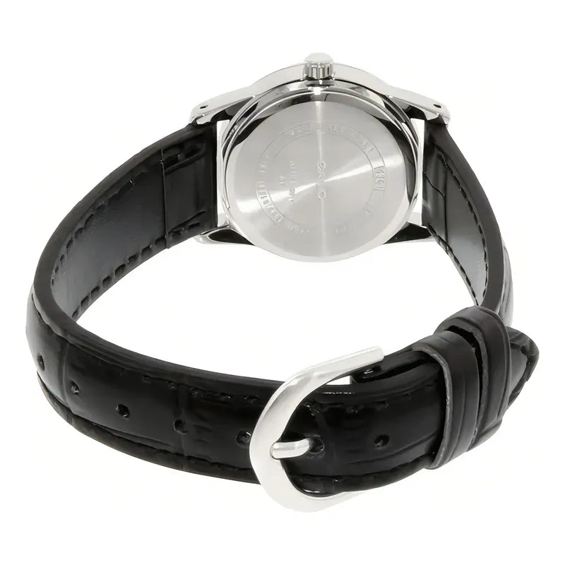 Reloj Casio Dama Ltp-v001l-7b Negro Plateado