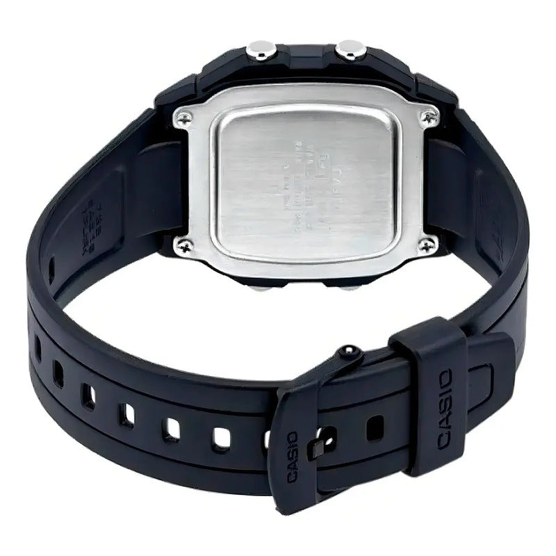 Reloj Pulsera Casio Digital Con Correa De Resina Color Negro - Fondo Blanco