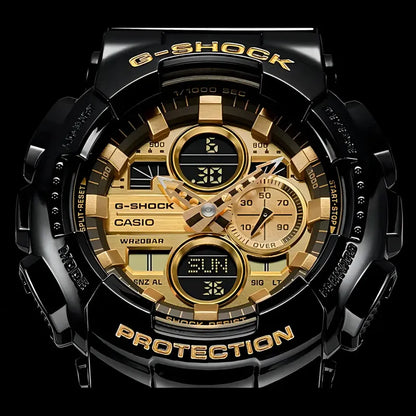 Reloj Casio G-shock Ga-140gb-1a1dr Negro Dorado