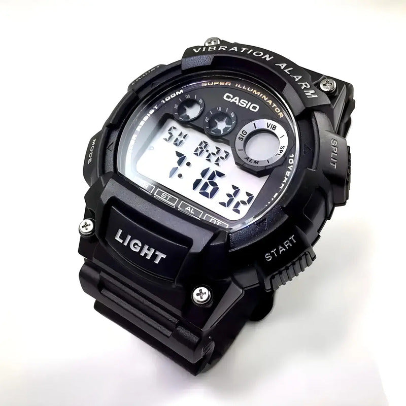 Reloj Casio Modelo: W-735h-1a Negro Sumergible