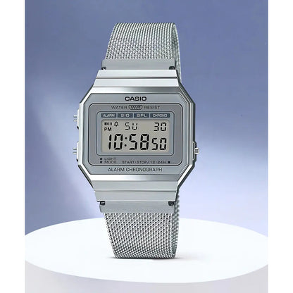 Reloj Casio Hombre A-700wm-7a Vintage Plateado