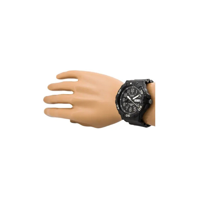 Reloj Casio Mrw-210h-1a Numeros Plata Caratula Grande 55mm 100m