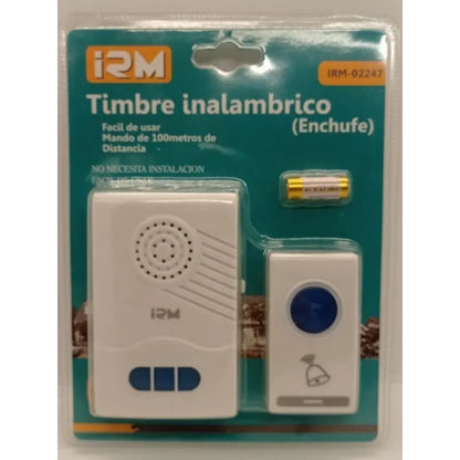 Timbre Para Puerta Irm 02247 Inalámbrico Blanco 220v