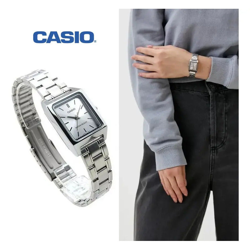 Casio Analógico Ltp-v007 Casio Mujer (cód: 22324133) Plateado