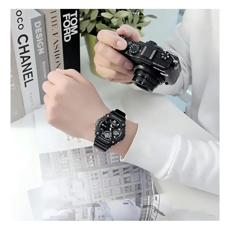 Reloj Casio Anadigi Aeq-120w-1avdf Negro Para Hombre