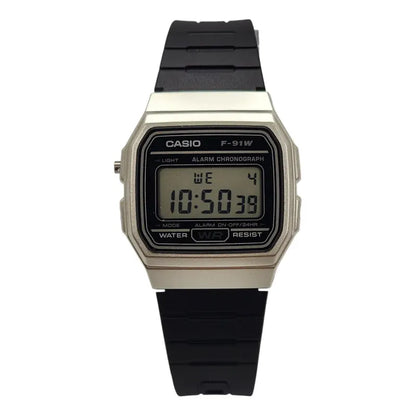 Reloj Casio Vintage F91wm-7adf Negro Gris Plateado