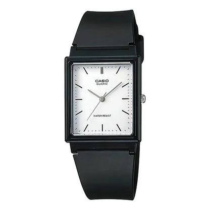 Reloj Pulsera Casio Mq-27-7e Con Correa De Resina Color Negro - Fondo Blanco