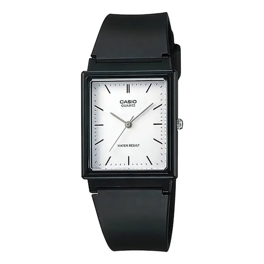 Reloj Pulsera Casio Mq-27-7e Con Correa De Resina Color Negro - Fondo Blanco
