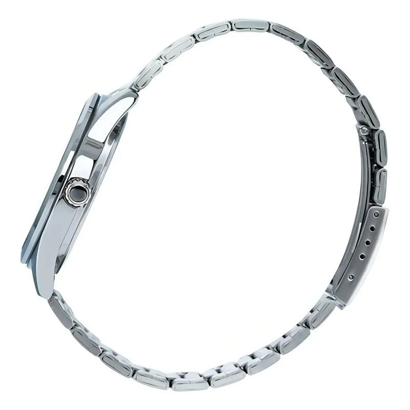 Reloj Casio Análogo Mtp-vd03d-1a Hombre Acero Color Del Fondo Negro Mtp-vd03d-1a Plateado