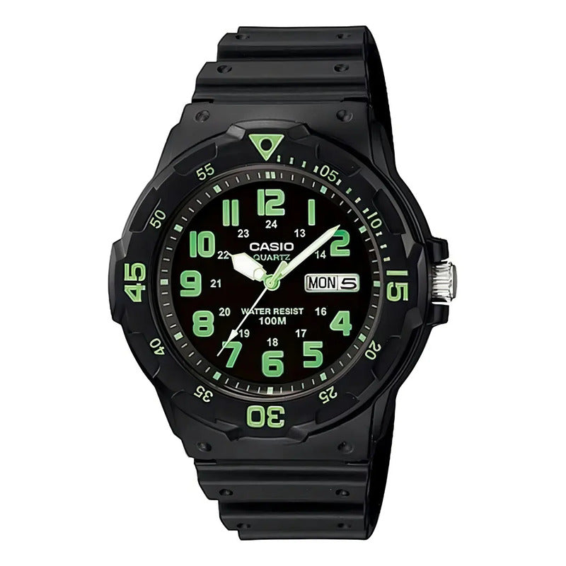 Reloj Pulsera Casio Mrw-200h-3b Con Correa De Resina Color Negro