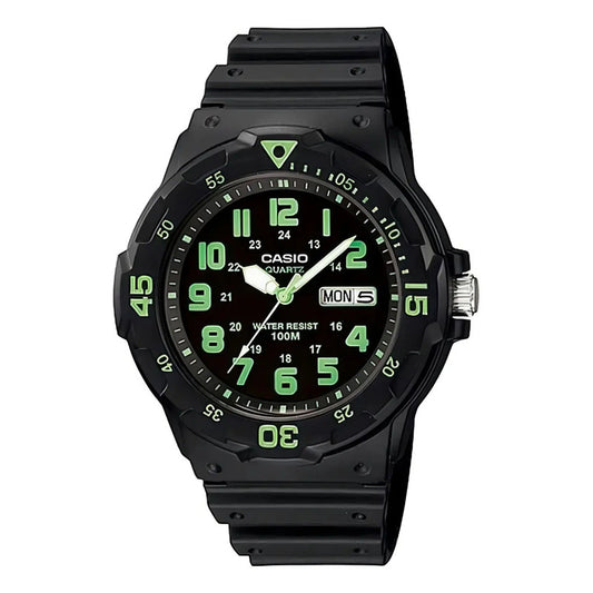 Reloj Pulsera Casio Mrw-200h-3b Con Correa De Resina Color Negro