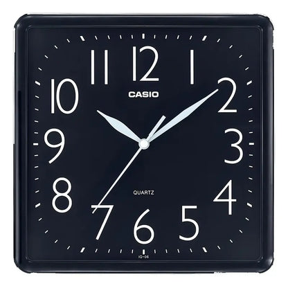 Reloj Pared Casio Iq-06-1df Color De La Estructura Negro Negro (1)