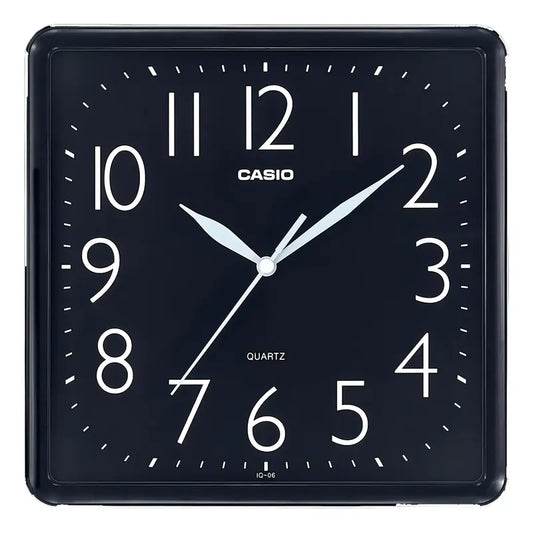 Reloj Pared Casio Iq-06-1df Color De La Estructura Negro Negro (1)