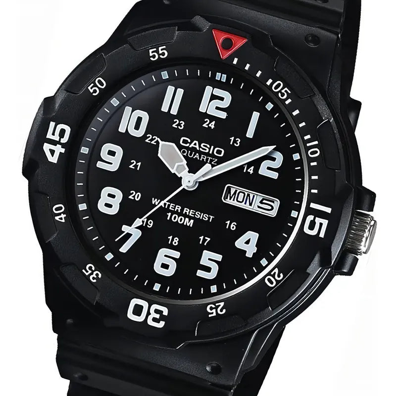 Reloj Pulsera Casio Mrw-200h-3b Con Correa De Resina Color Negro
