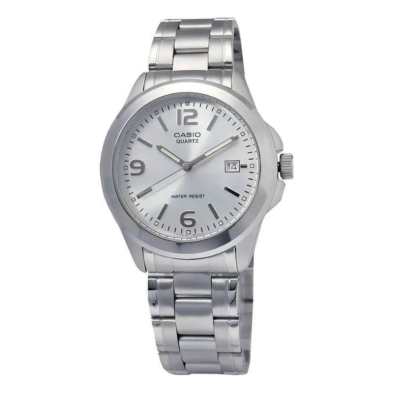 Reloj Pulsera Casio Mtp-1215a-7a Con Correa De Acero Inoxidable Color Plateado