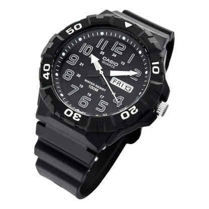 Reloj Casio Mrw-210h-1a Numeros Plata Caratula Grande 55mm 100m