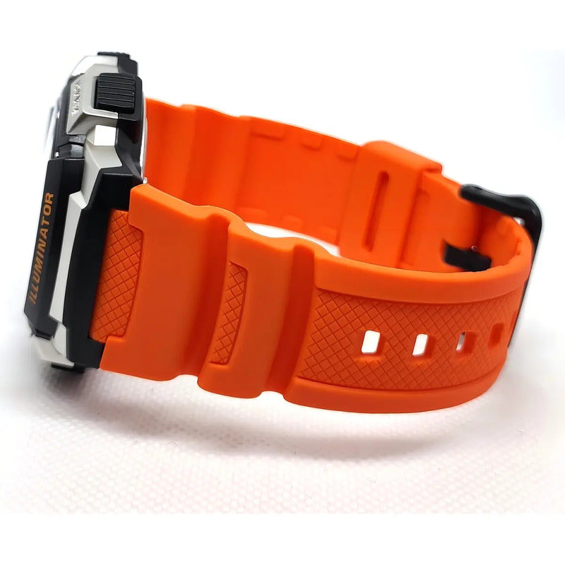 Reloj Pulsera Hombre Casio Youth Series Ae-1000w-4bv Naranja Negro