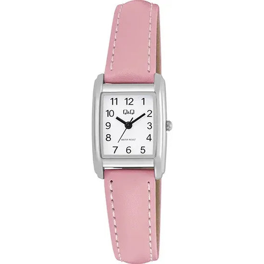 Reloj Q&q Moda Modelo: Q44c-007py Gris Oscuro Plateado Blanco