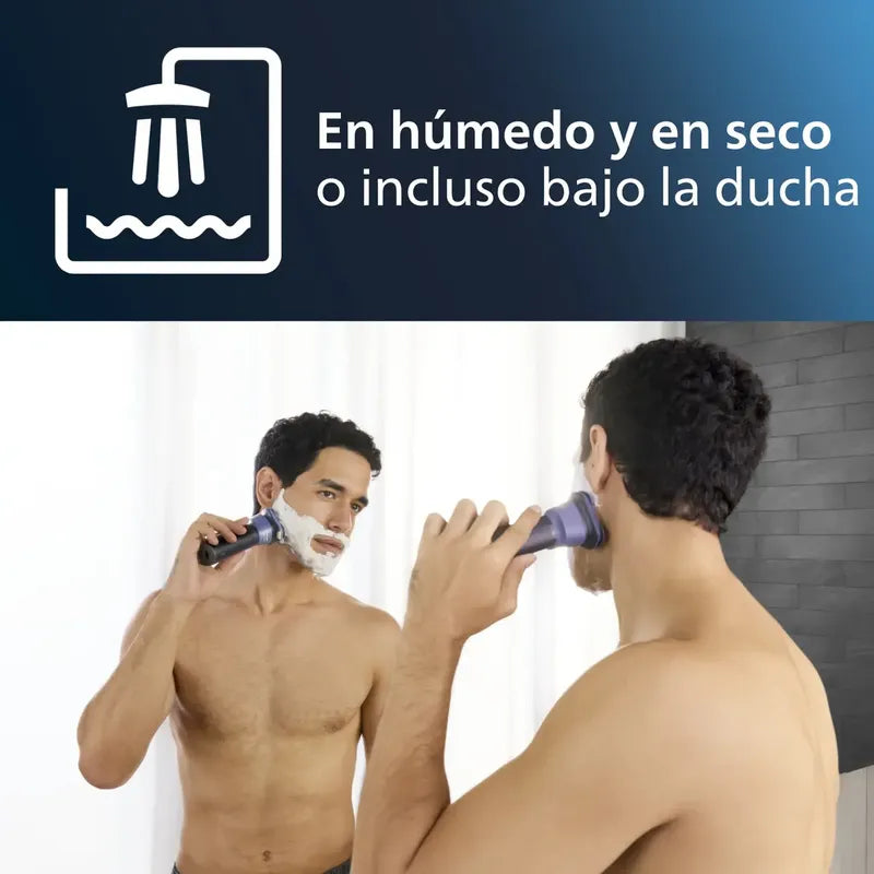 Afeitadora Philips Serie 2000 En Húmedo Y Seco S2885/00 Azul Oscuro