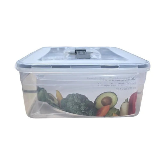 Taper Hermético De Plastico Con Asa Para Comida Transparente