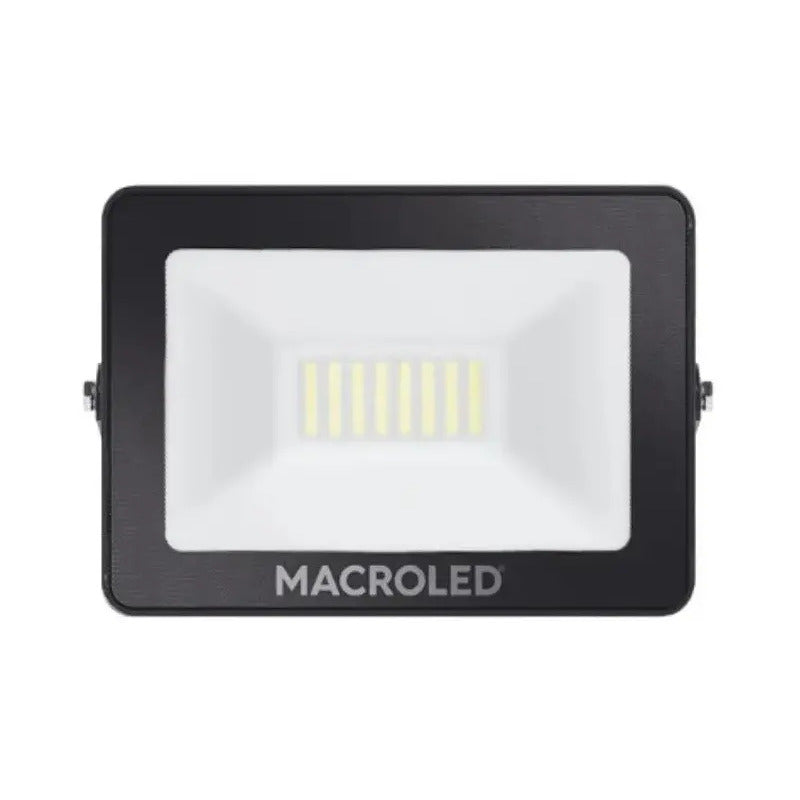 Reflector Proyector Led Exterior 30w Luz Dia Negro Blanco Frío