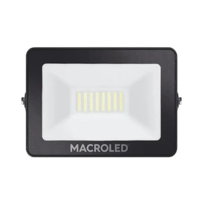 Reflector Proyector Led Exterior 30w Luz Dia Negro Blanco Frío