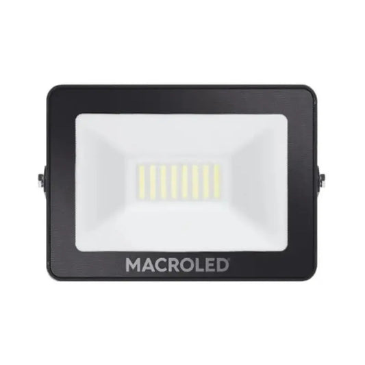 Reflector Proyector Led Exterior 30w Luz Dia Negro Blanco Frío