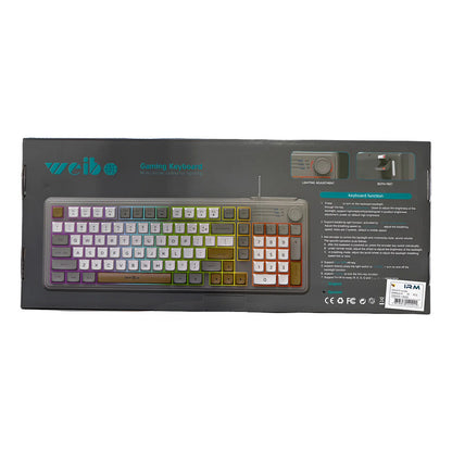 Teclado Gamer Weibo Gris Español Latinoamérica