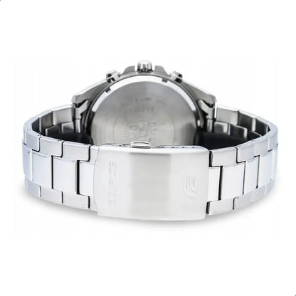 Reloj Casio Edifice Efv 550d 2a De Lujo Para Caballero Plateado Azul