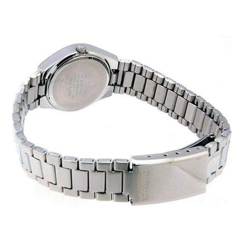 Reloj Pulsera Casio Ltp-1215a-7a Con Correa De Acero Inoxidable Color Plateado