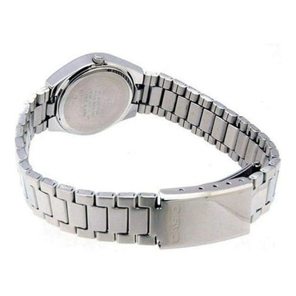 Reloj Pulsera Casio Ltp-1215a-7a Con Correa De Acero Inoxidable Color Plateado