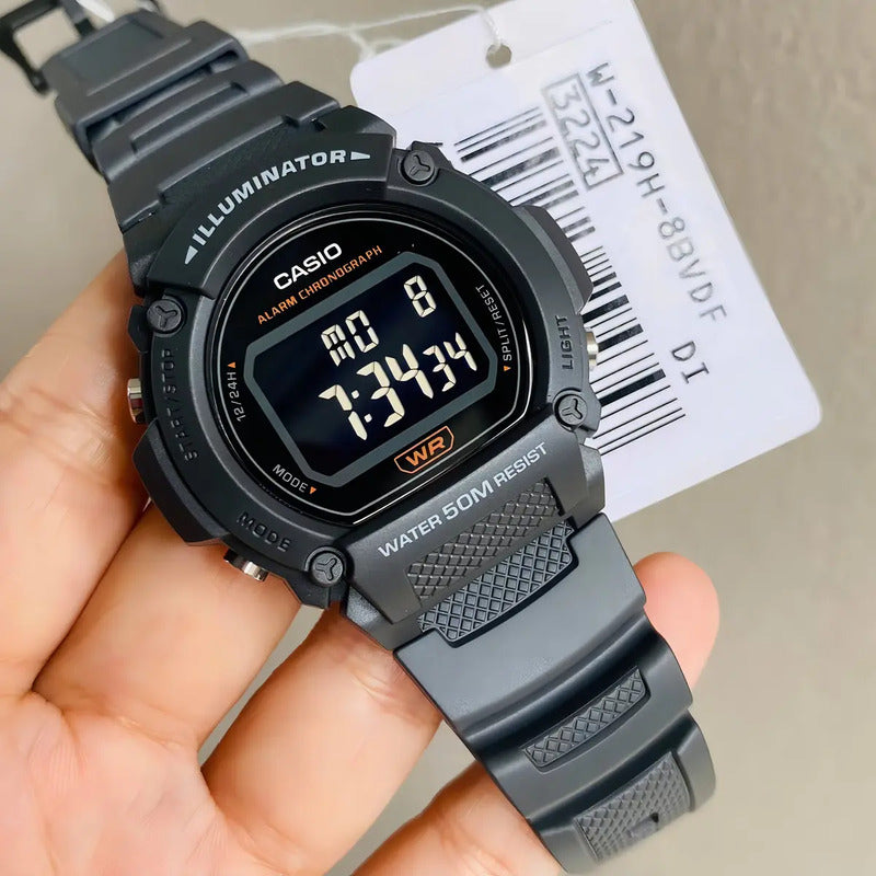 Casio Standard W-219h-8bv Casio Hombre (cód: 24585641) Grafito Negro