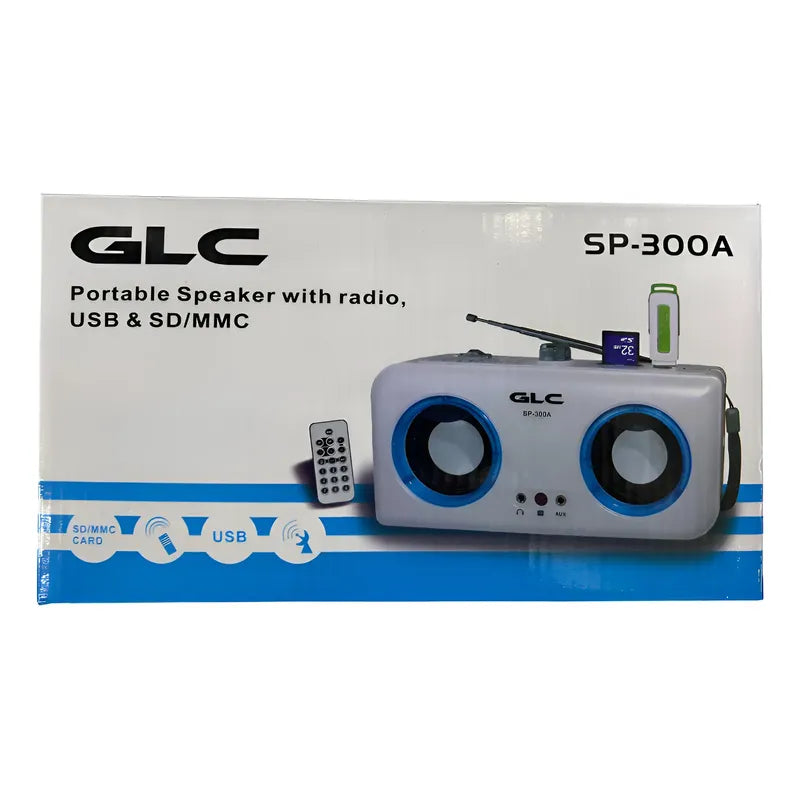 Radio Glc - Fm - Am- Sd-usb  Recargable. Sp-300a Blanco