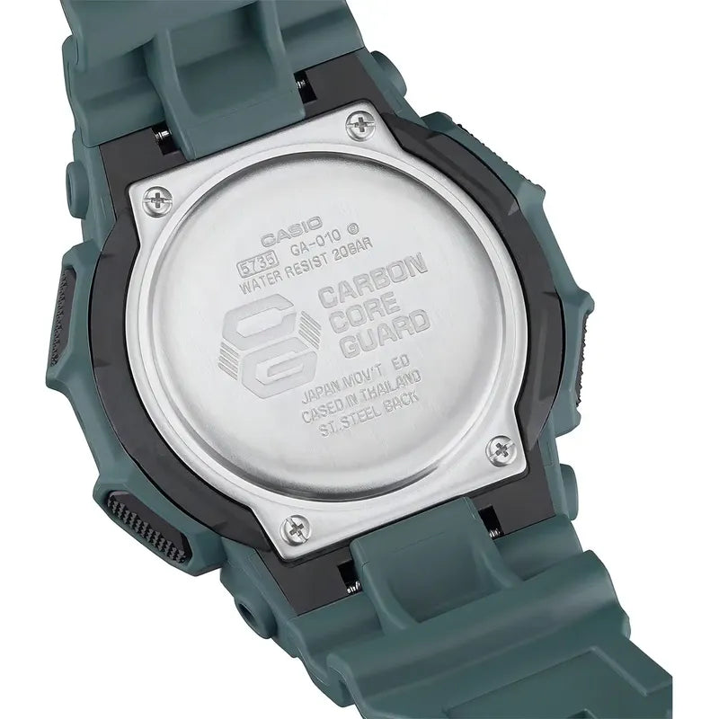 Reloj G-shock Ga-010-2a Carbono/resina Hombre Azul Verde Oscuro
