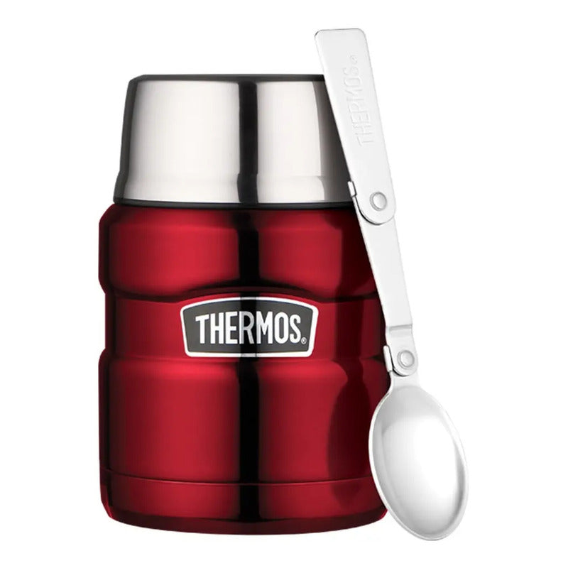 Termo Comida King Acero Inox 470 Ml Rojo - Thermos