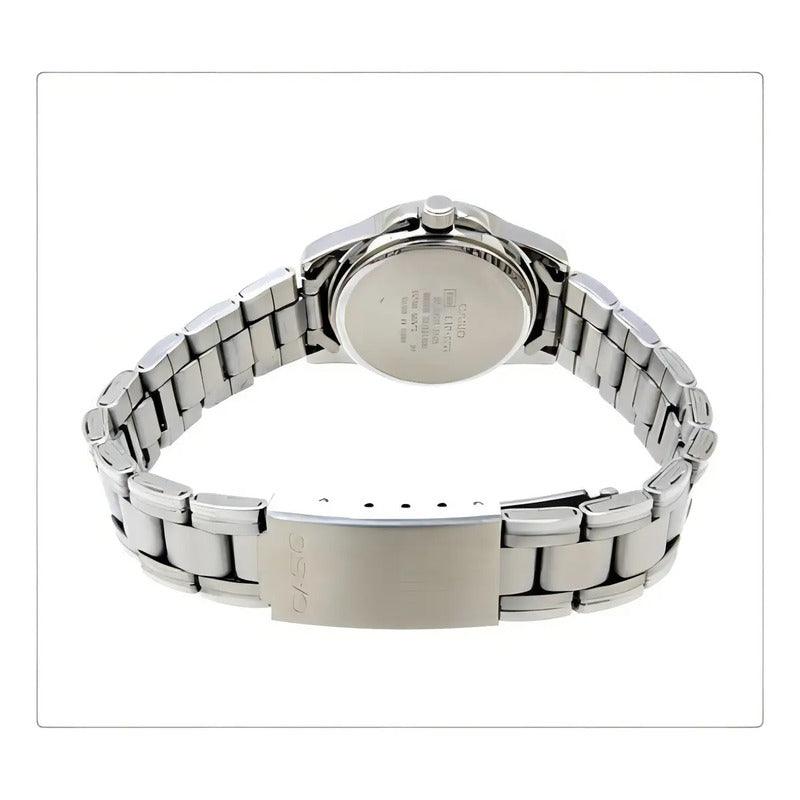 Reloj Pulsera Casio Mtp-1215a-7a Con Correa De Acero Inoxidable Color Plateado