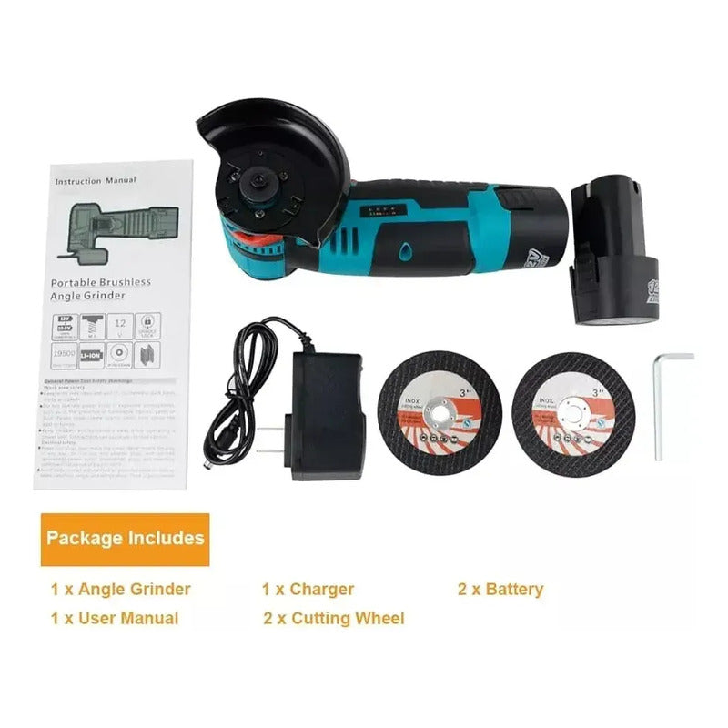 Mini Cortadora Amoladora Inalámbrica +2 Baterías 12v