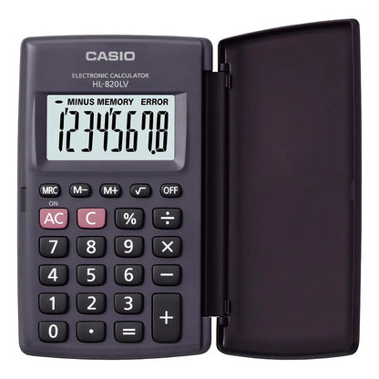 Calculadora De Bolsillo Casio Hl-820lv 8 Digitos /3gmarket Color Negro