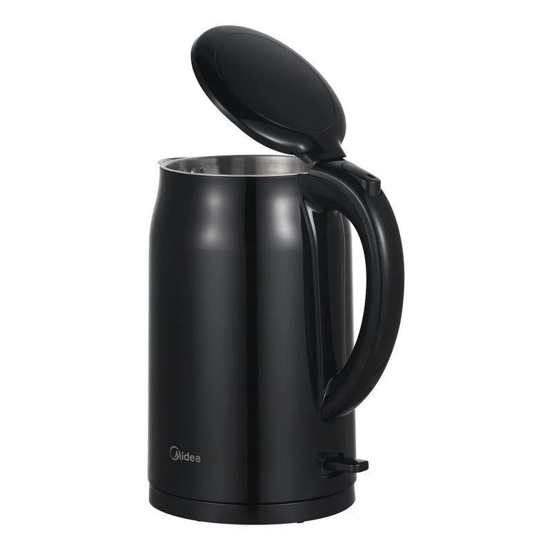 Hervidor Plástico Midea Doble Pared Negro 1,7lt Mk-17pbk